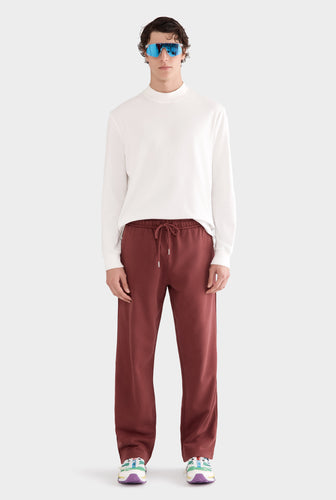 Pigment Dyed Track Pant - Red Mahogany