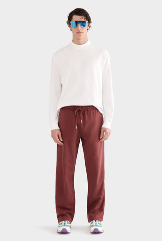 Pigment Dyed Track Pant - Red Mahogany