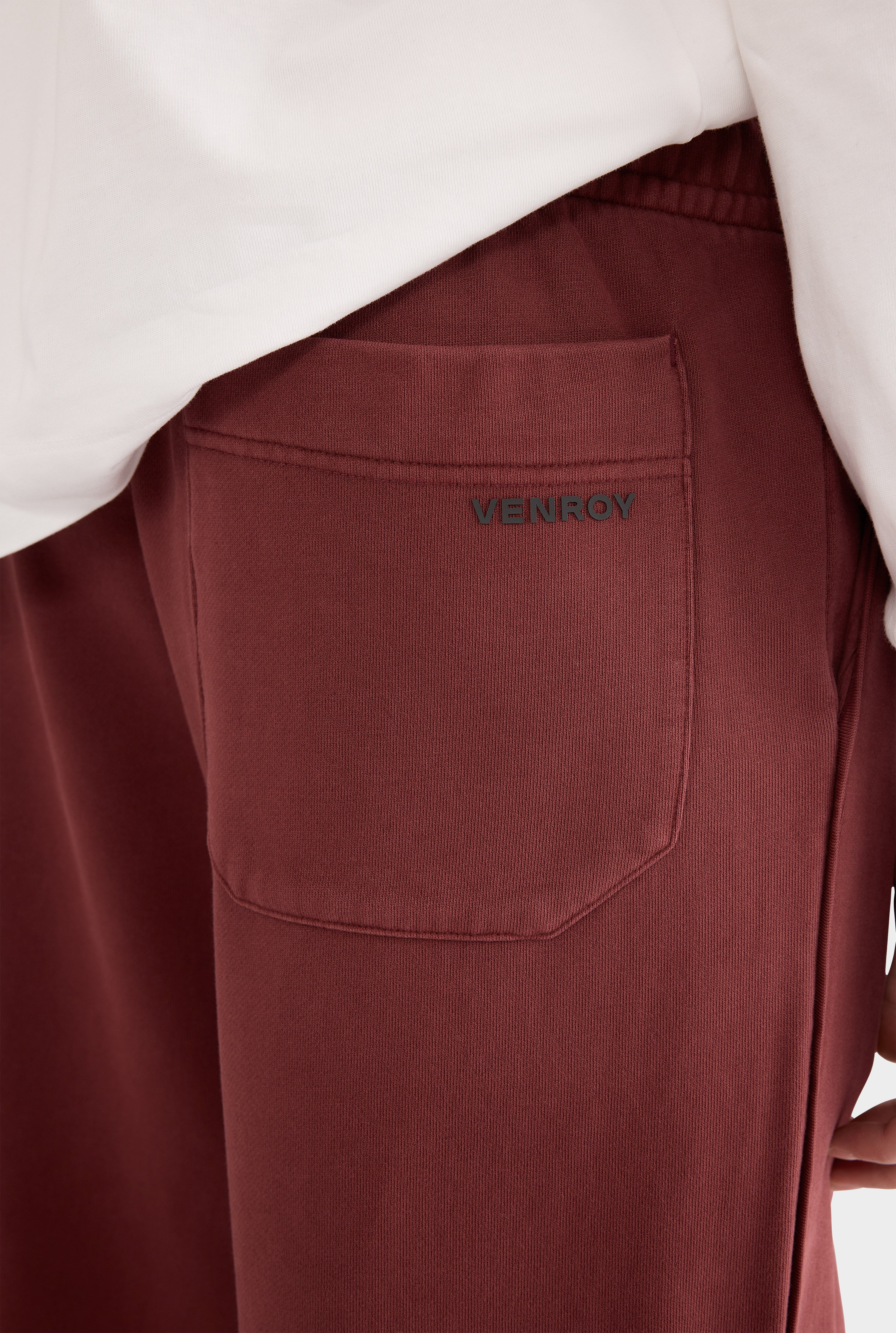 Pigment Dyed Track Pant - Red Mahogany