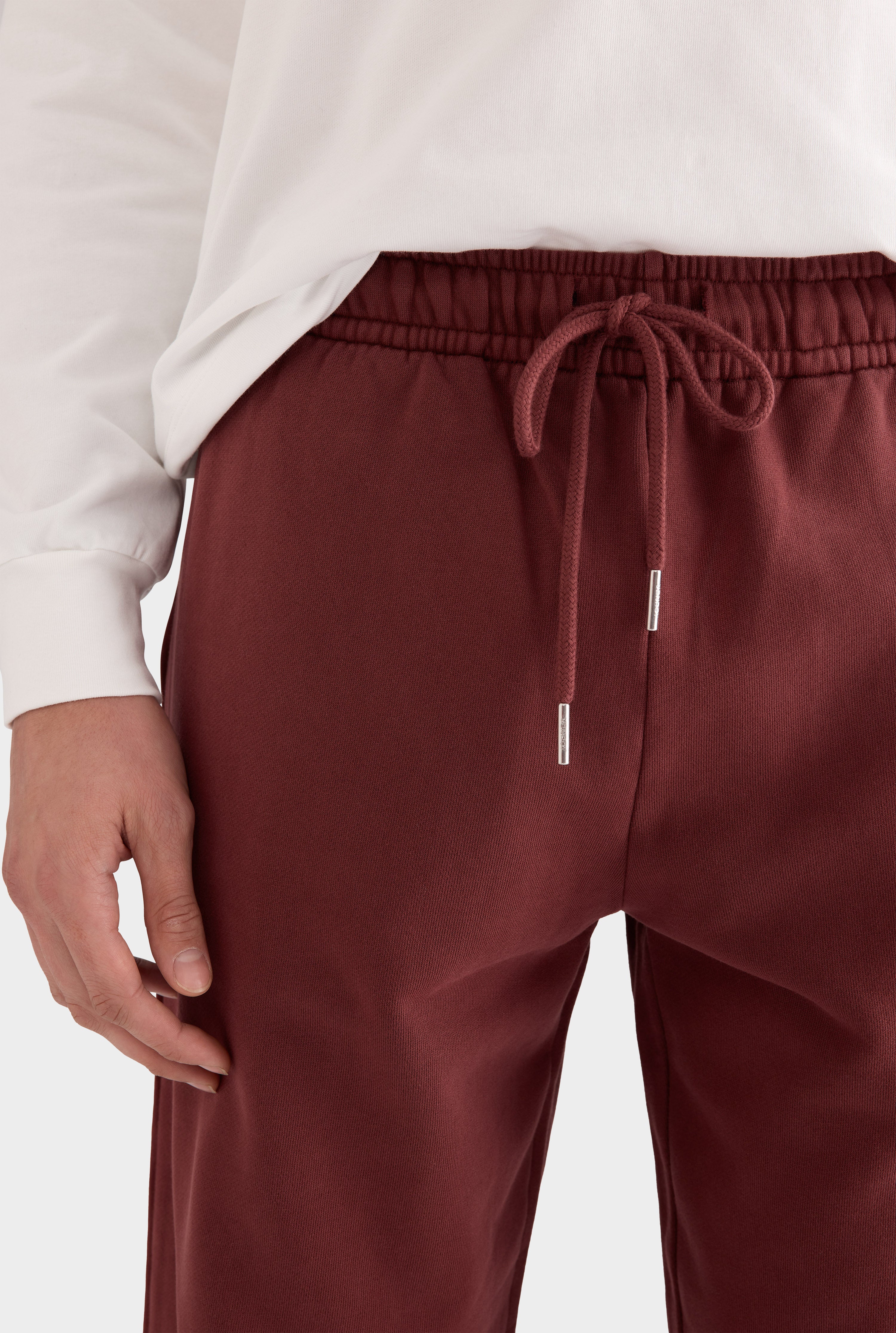 Pigment Dyed Track Pant - Red Mahogany