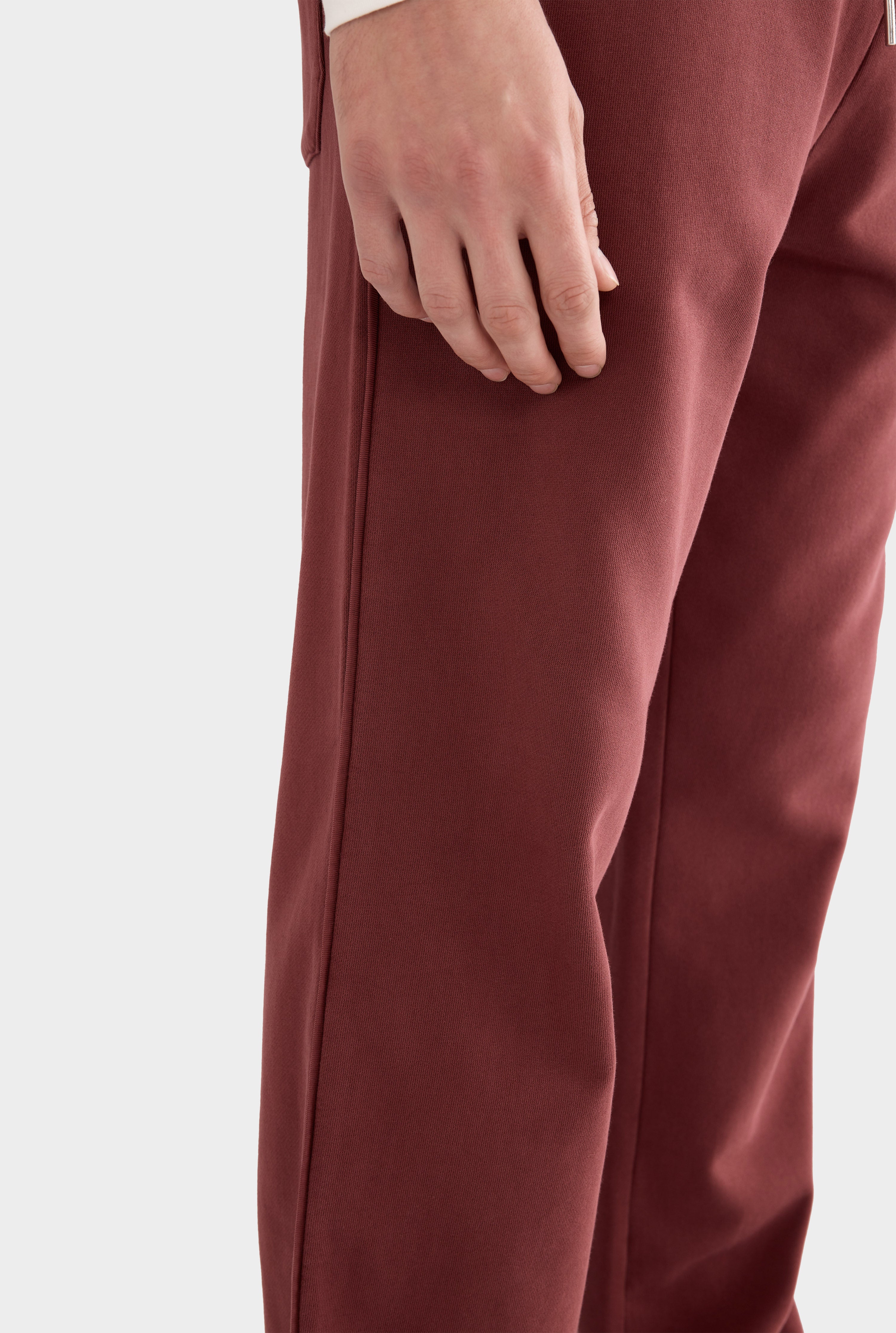 Pigment Dyed Track Pant - Red Mahogany