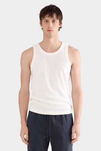 Jersey Rib Tank - Off White