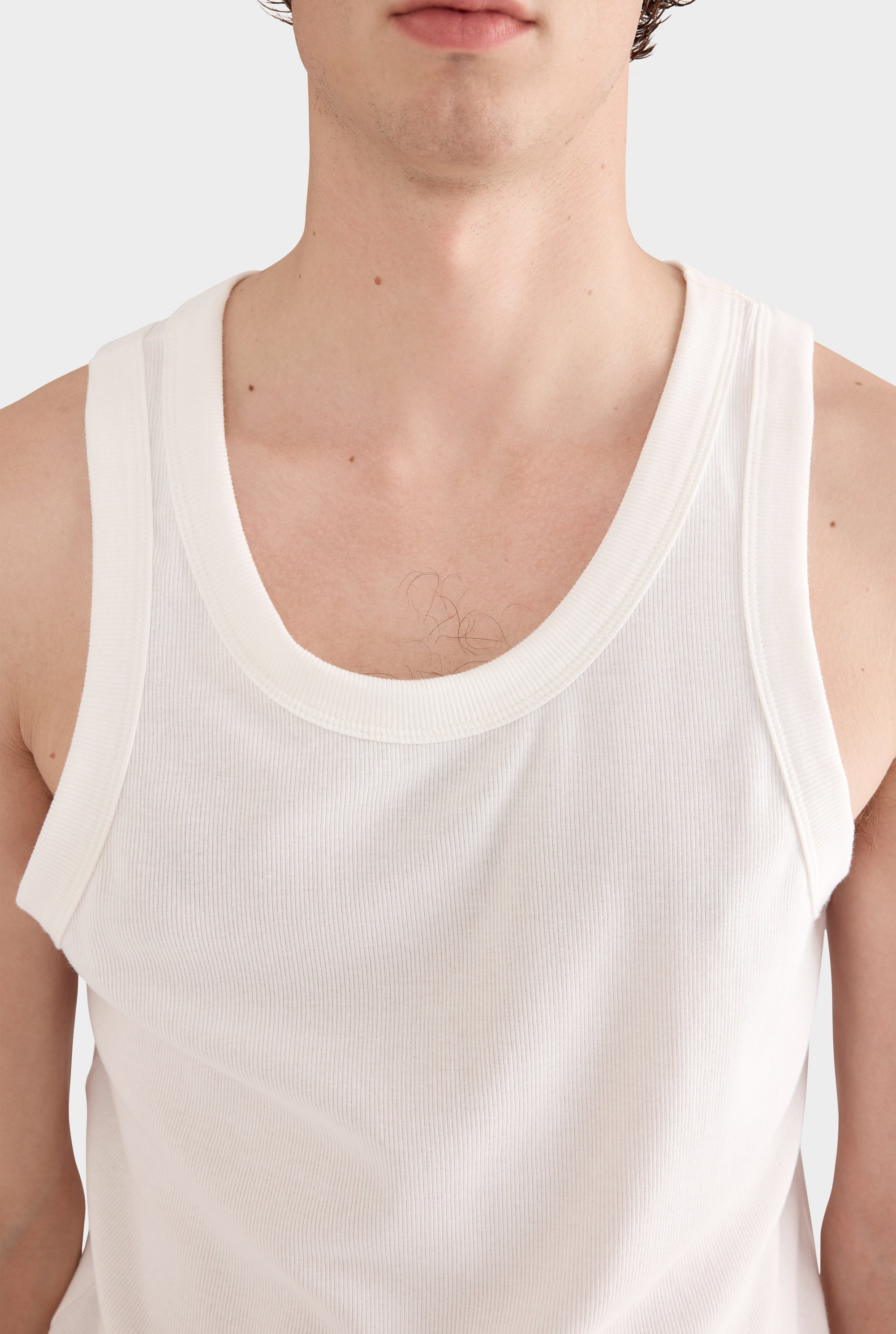 Jersey Rib Tank - Off White (mens)