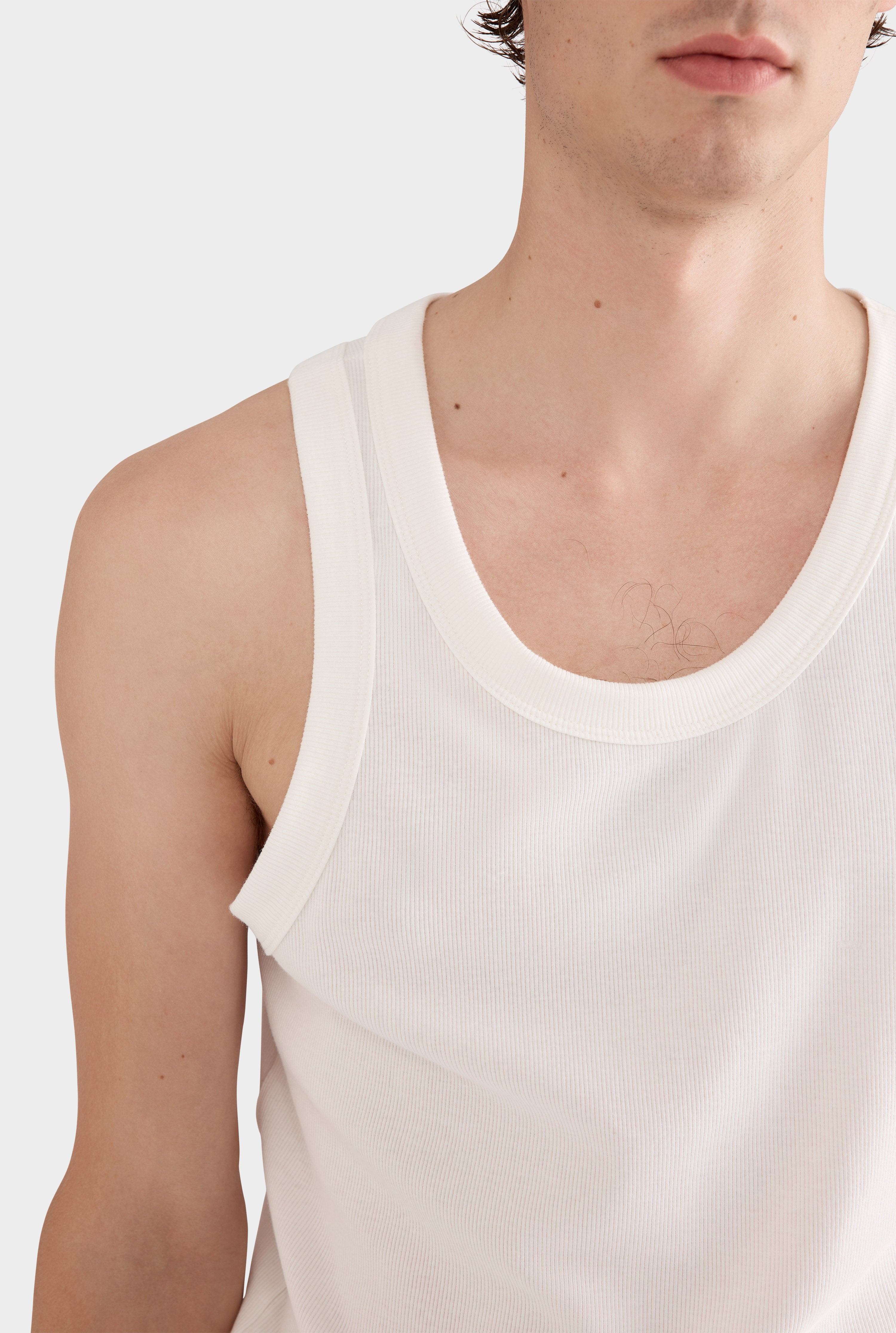 Jersey Rib Tank - Off White (mens)