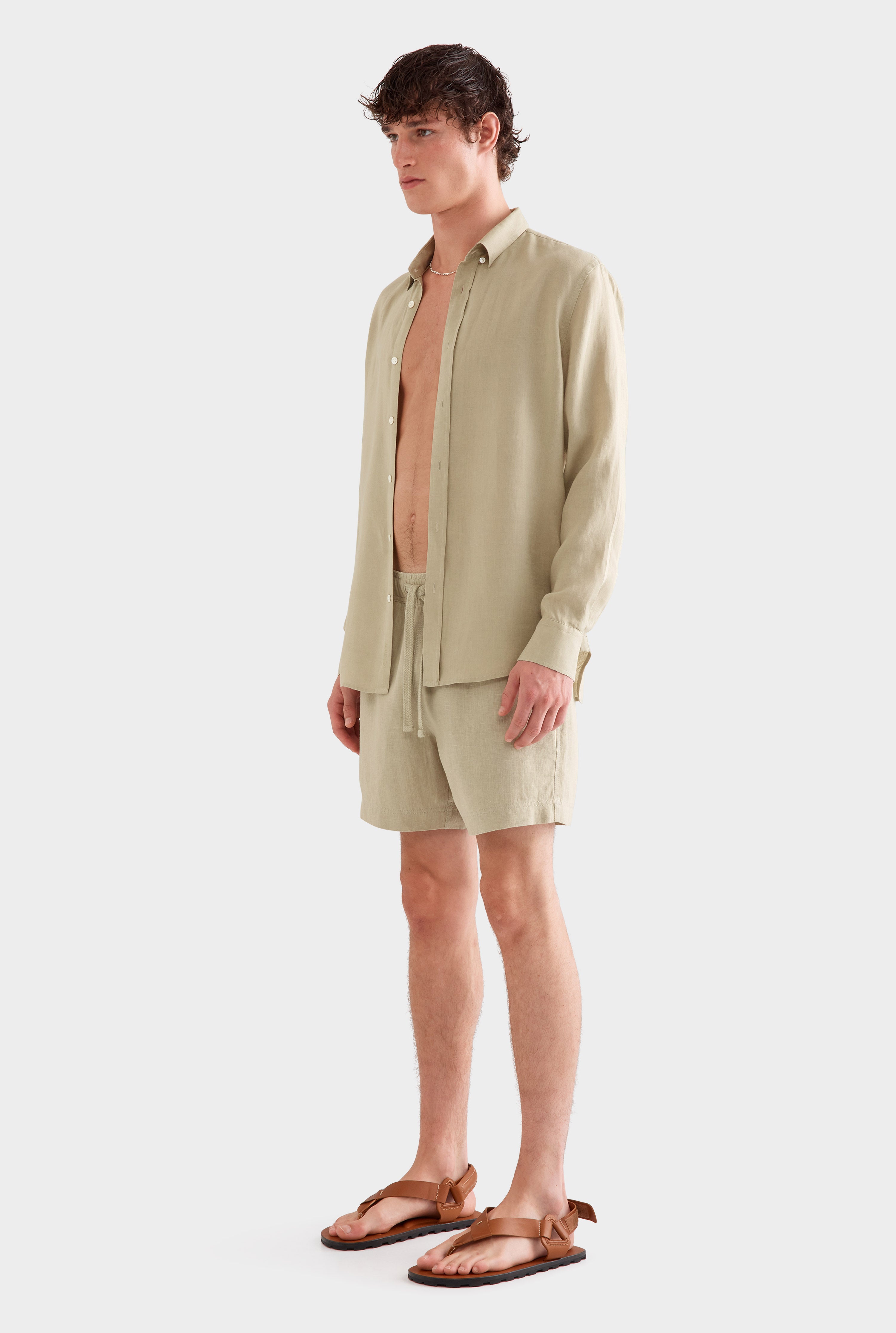 Linen Shirt - Sage