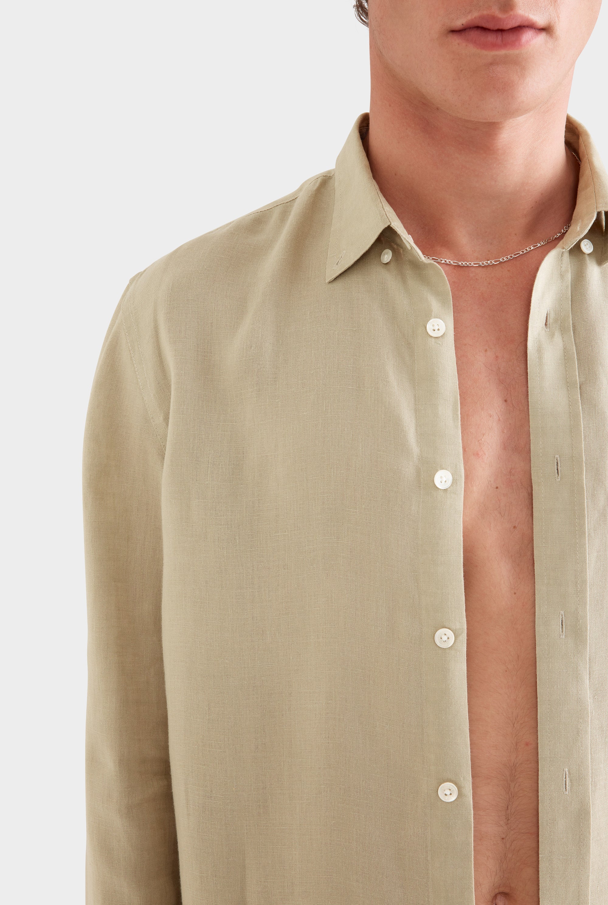 Linen Shirt - Sage