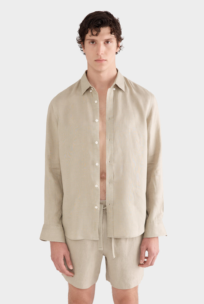 Linen Shirt - Sand