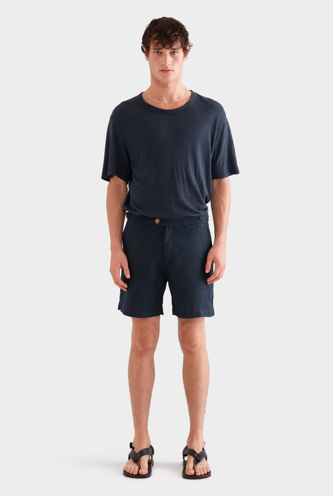 Side Tab Short - Navy