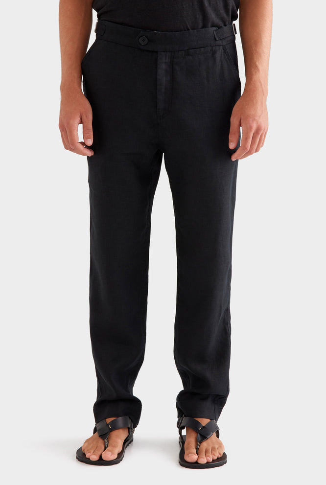 Side Tab Trouser - Navy