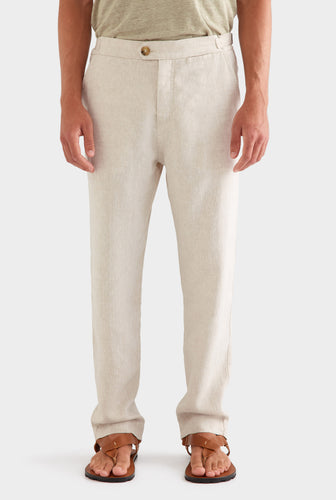 Side Tab Trouser - Sand