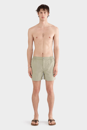 Solid Snaplock Swim Short - Sage