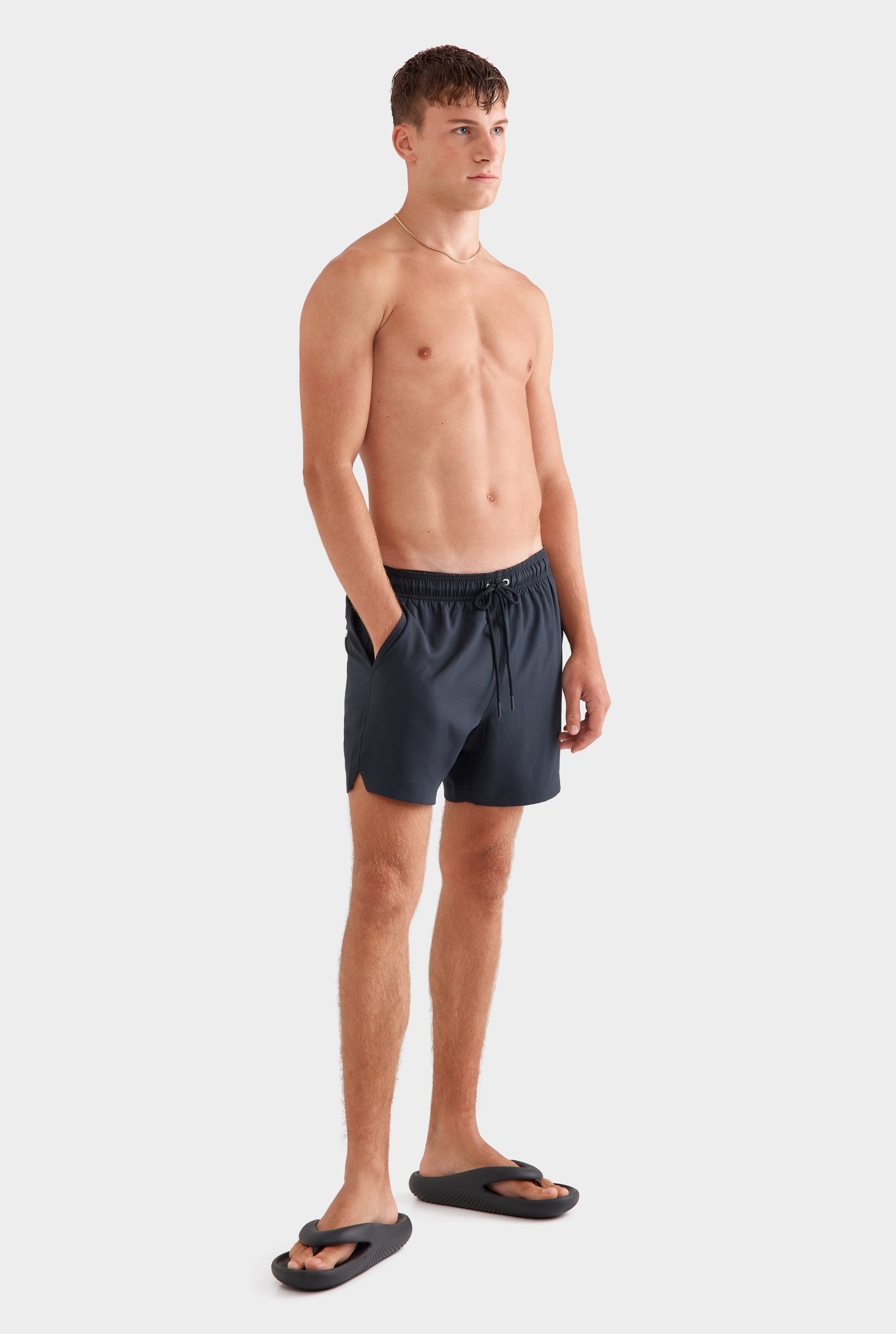 Solid Stretch Swim Short - Navy