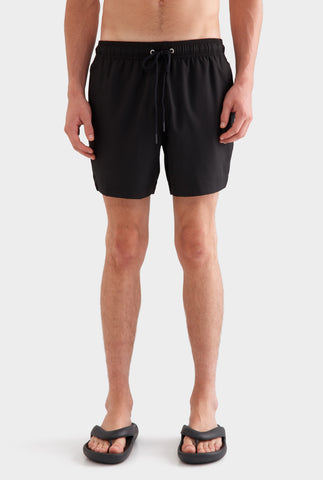 Solid Stretch Swim Short - Black