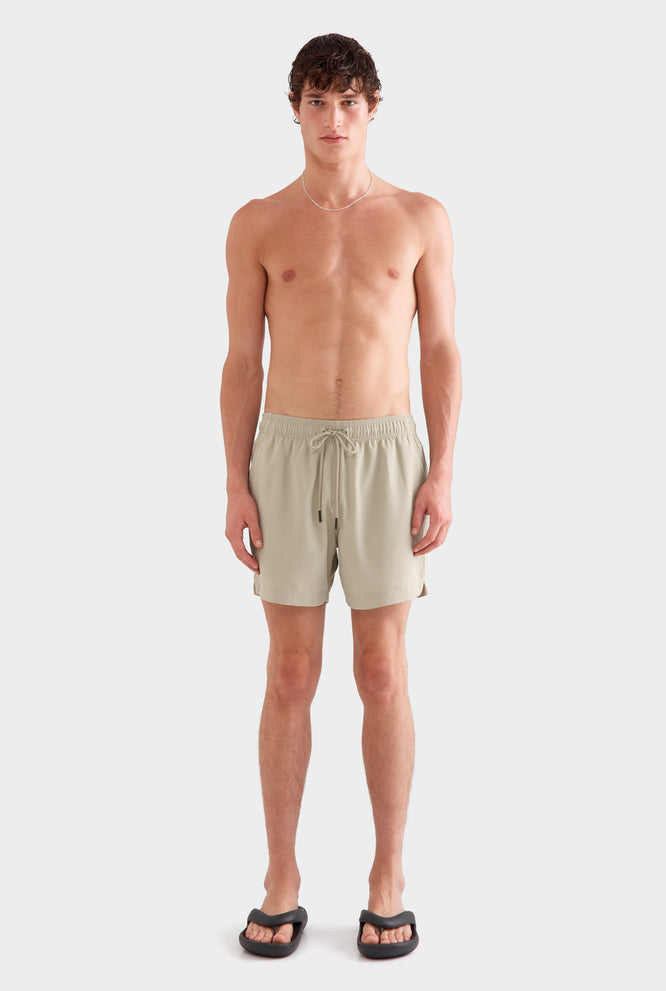 Solid Stretch Swim Short - Sage