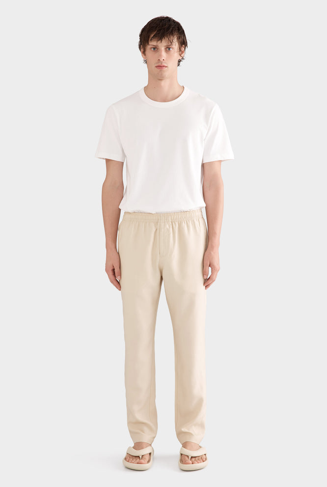 Tencel Lounge Chino -  Pistachio Shell/Natural Tape