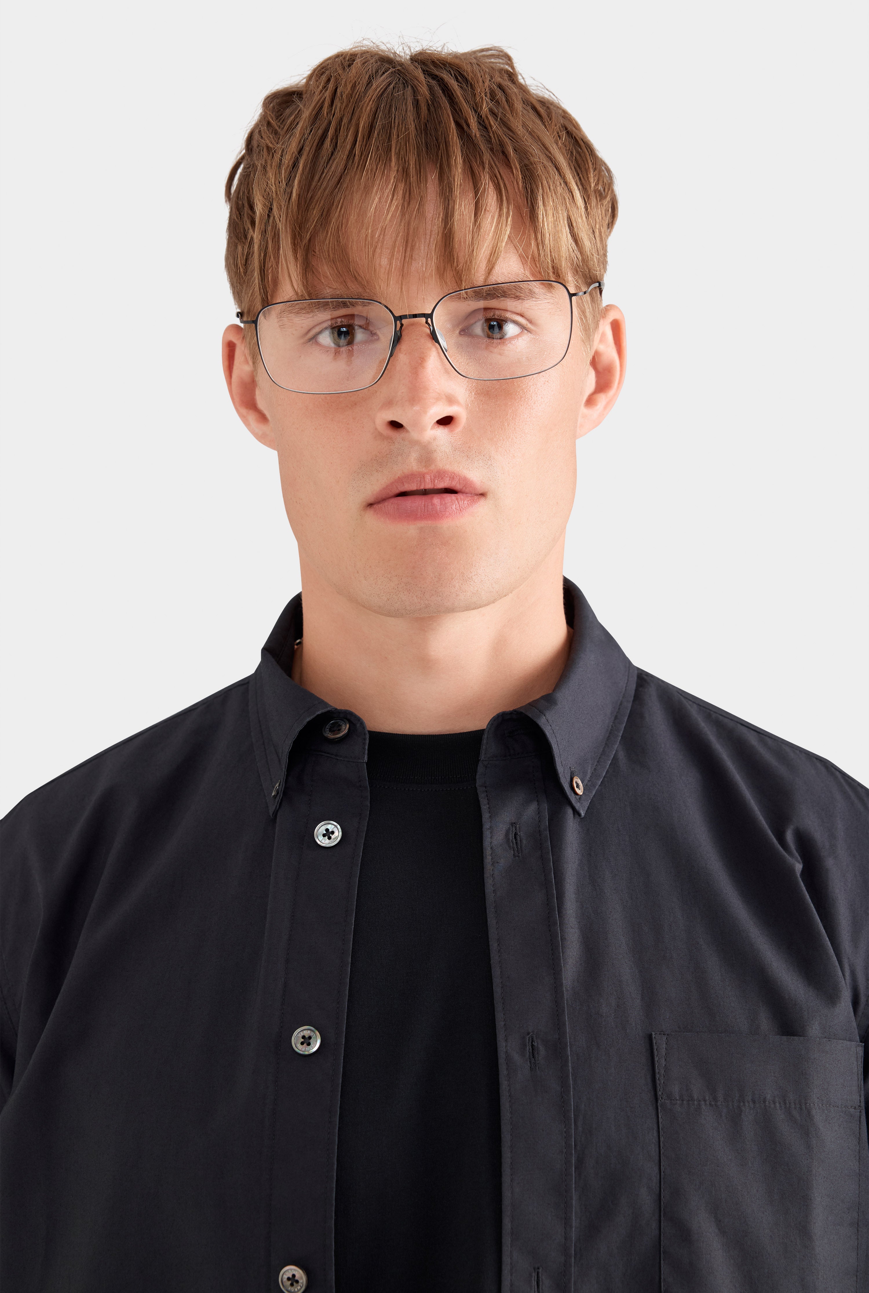 Classic Cotton Shirt - Black