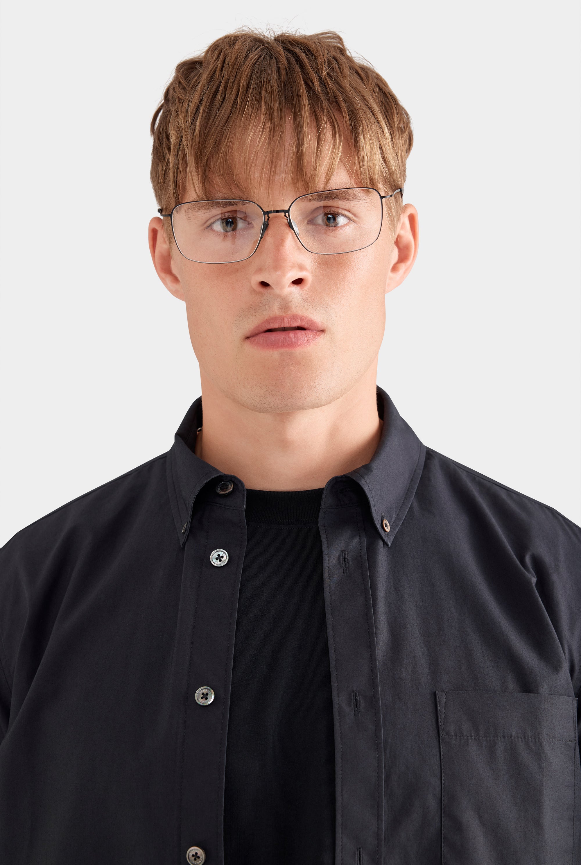 Classic Cotton Shirt - Black