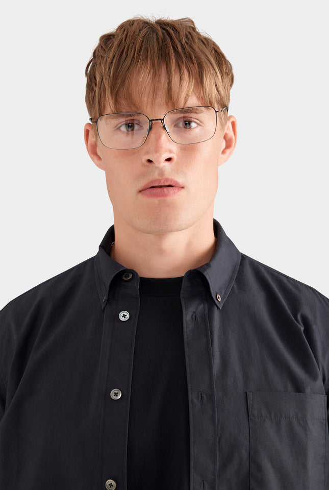 Classic Cotton Shirt - Black