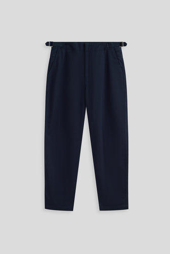 Cotton Twill Trouser - Navy