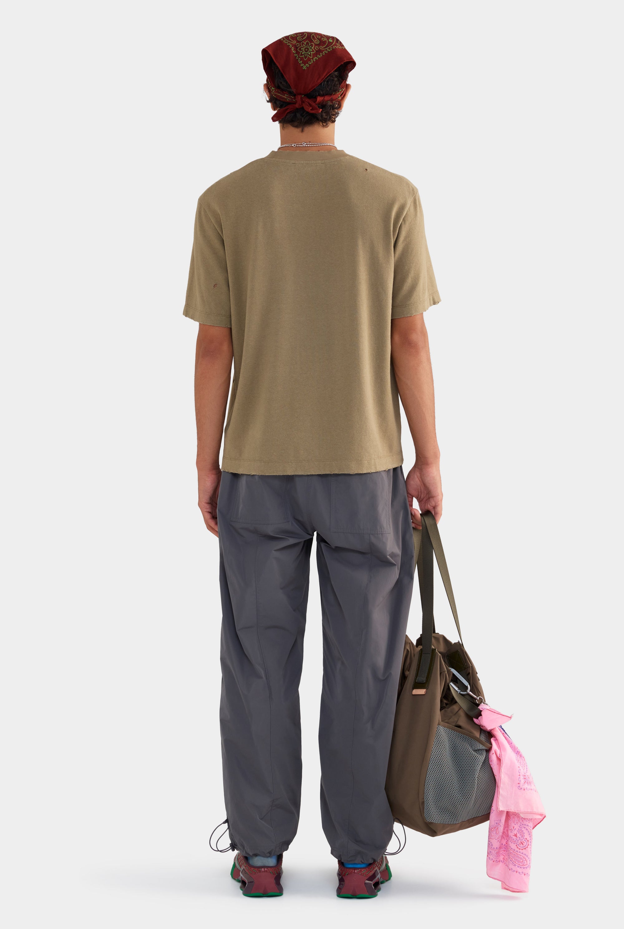 Distressed T-Shirt - Khaki