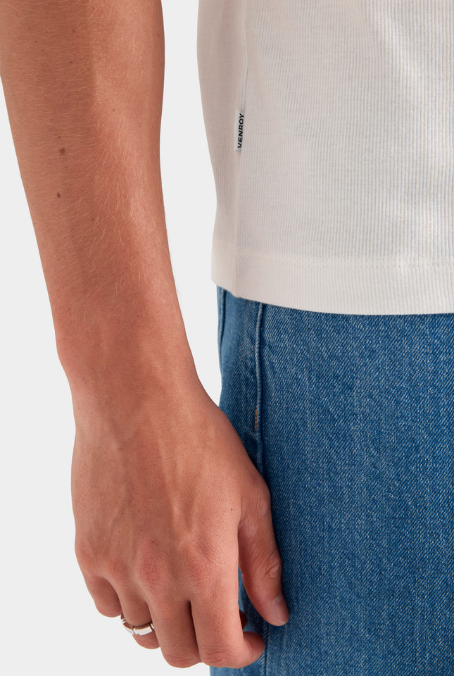 Jersey Rib Tank - Off White