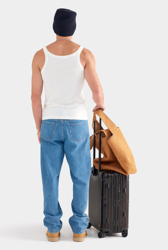 Lightweight Slim Fit Tank - White