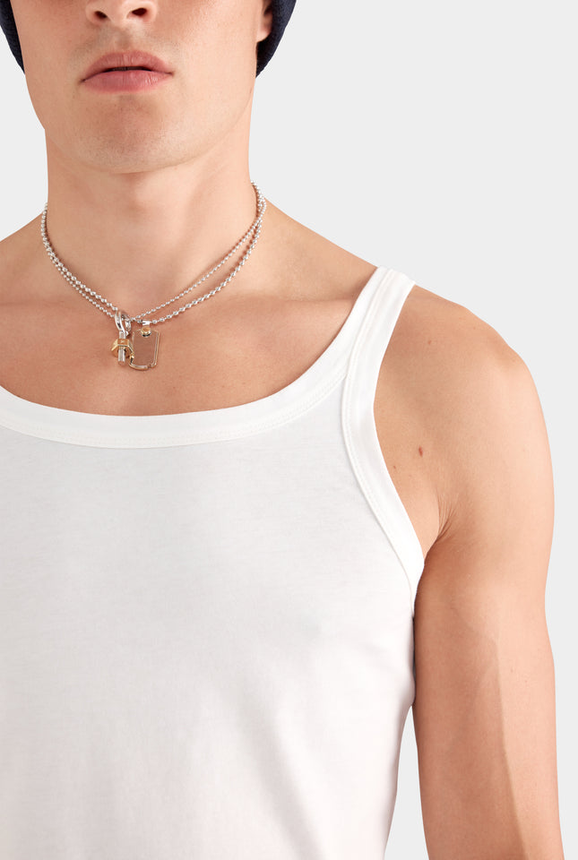 Lightweight Slim Fit Tank - White