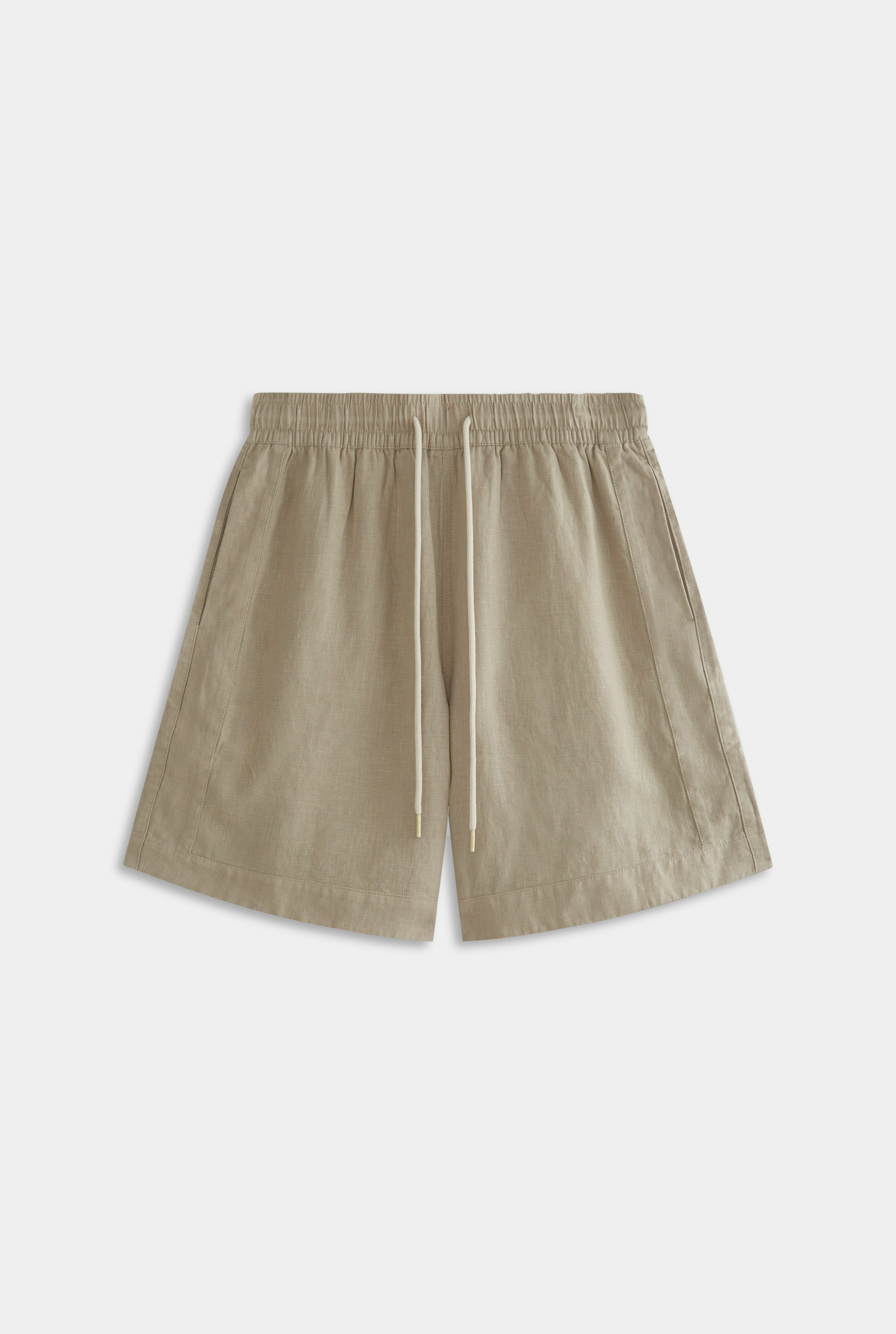 Panelled Bermuda Short - Pebble