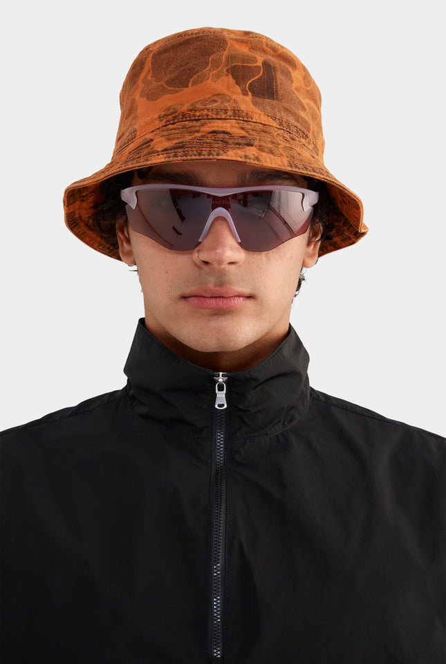 Panelled Nylon Quarter Zip - Black