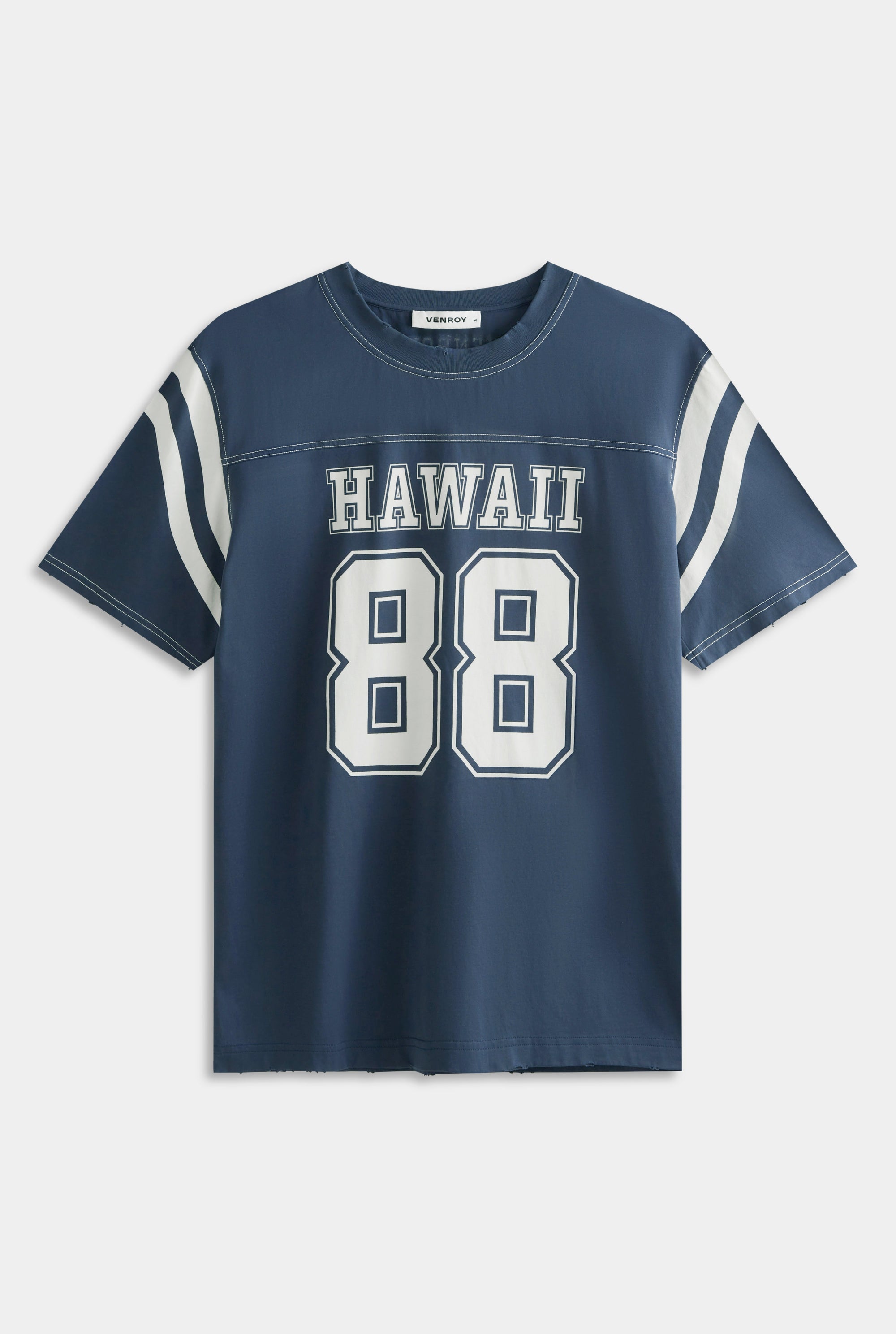 Panelled T-Shirt - Dark Slate Blue