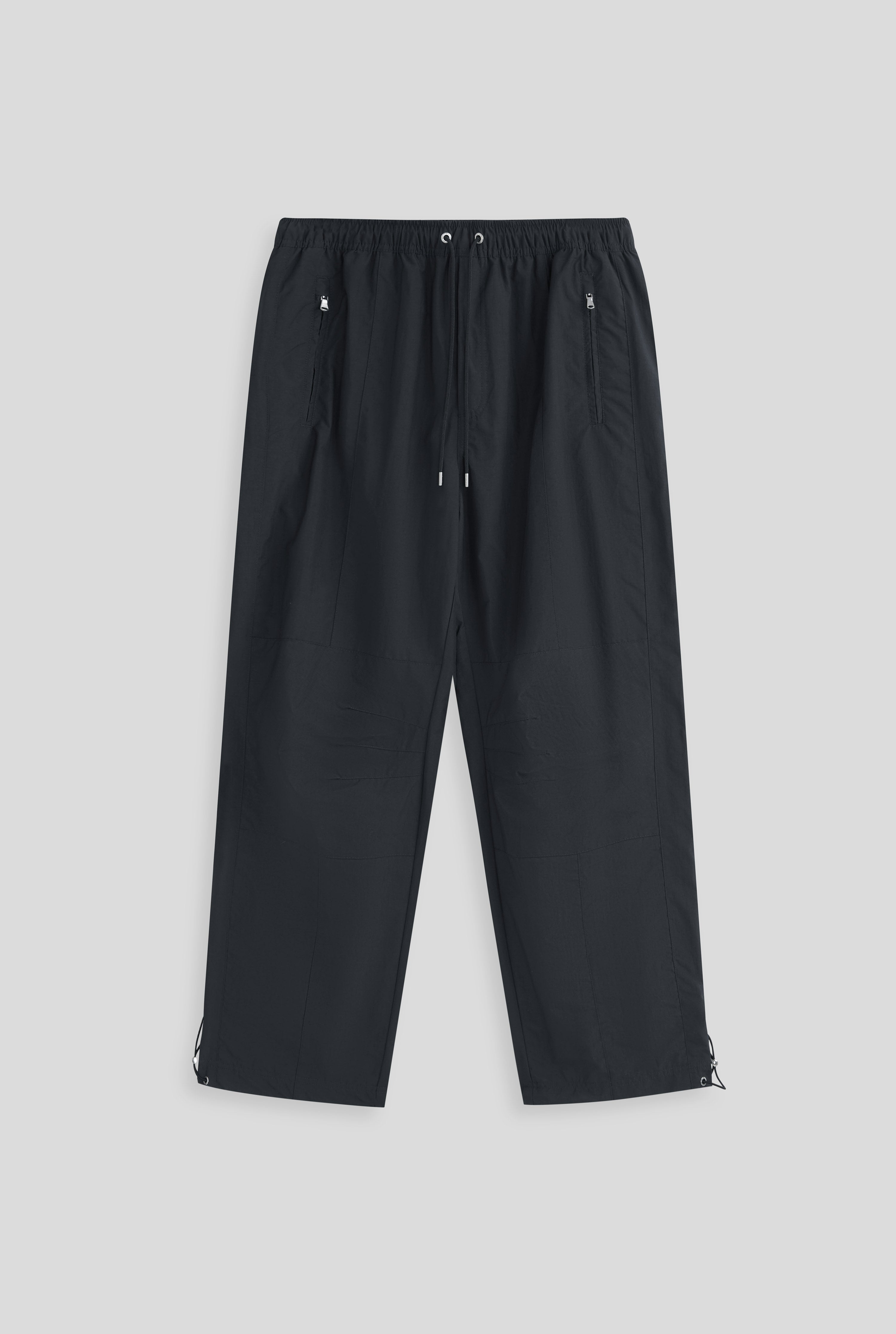 Panelled Nylon Trouser - Charcoal