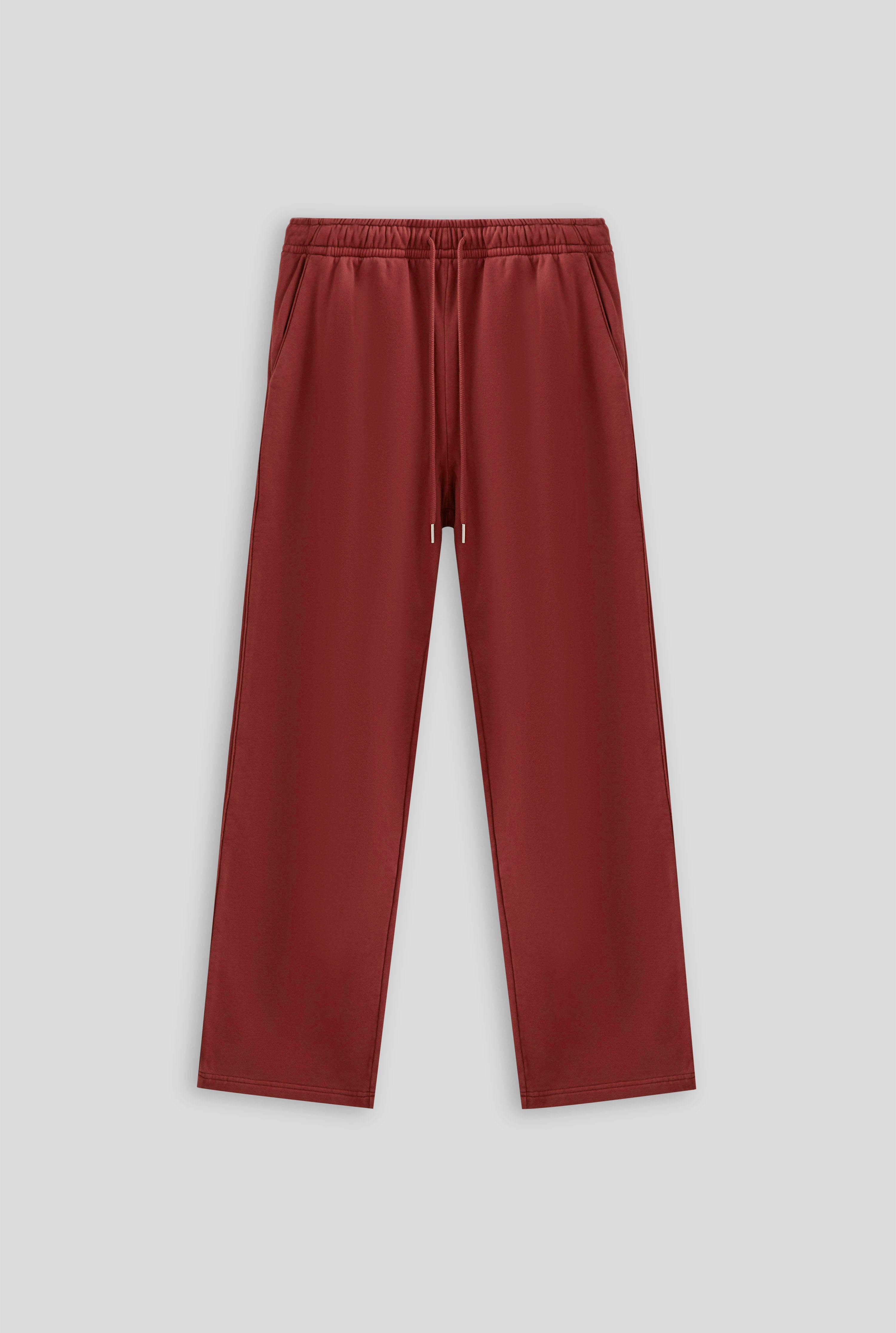 Pigment Dyed Track Pant - Red Mahogany