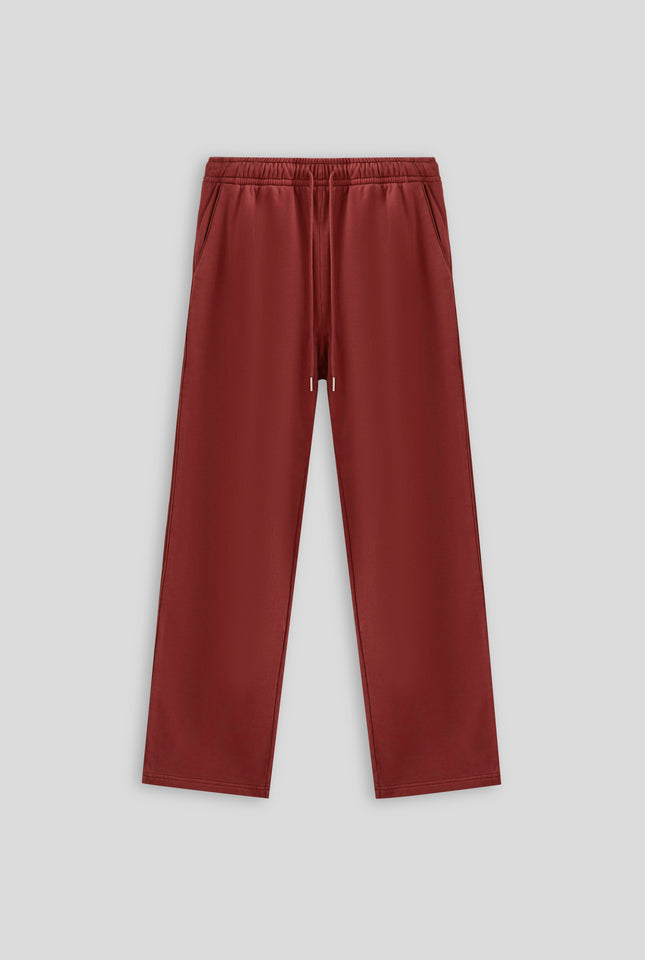 Pigment Dyed Track Pant - Red Mahogany