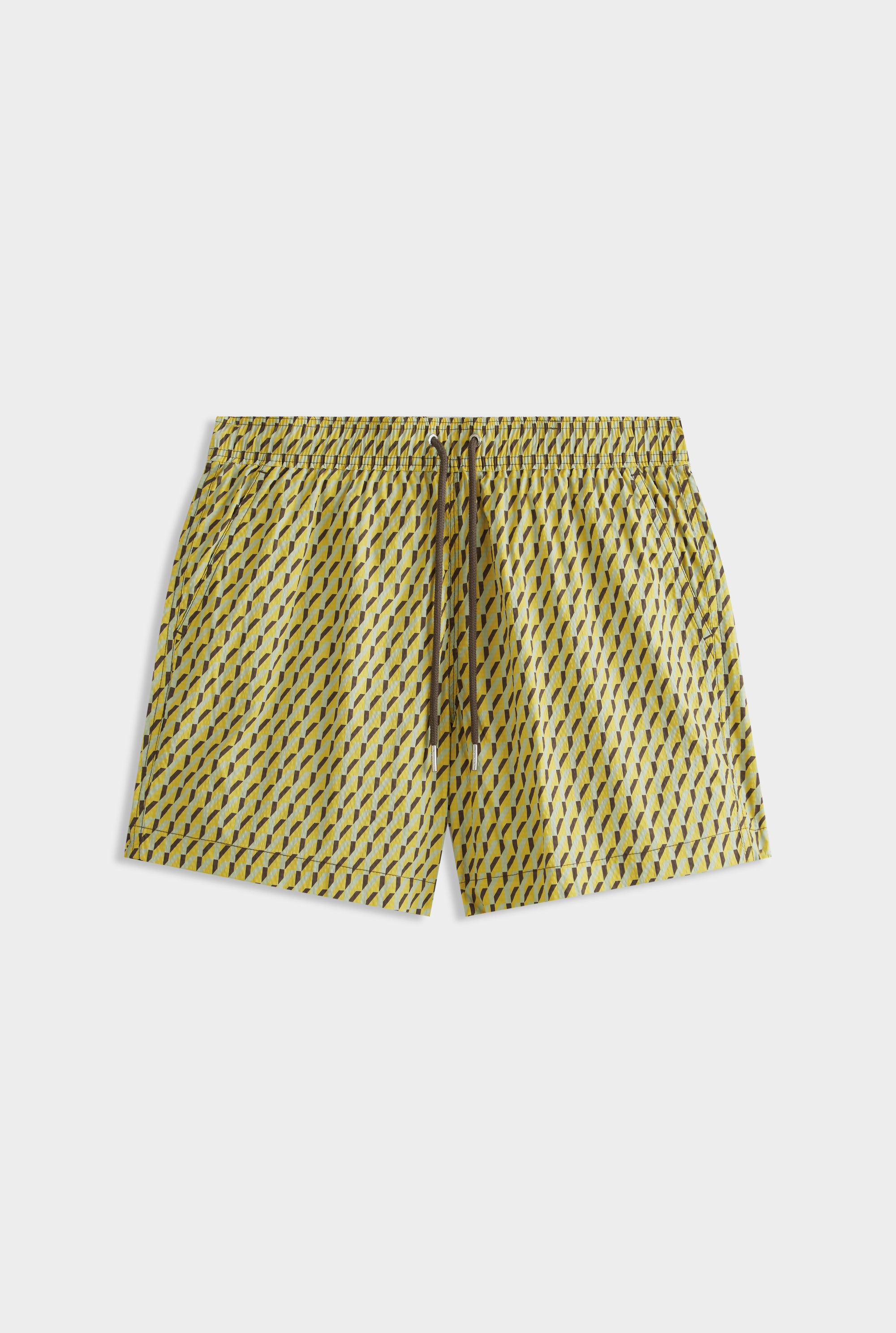 Printed Swim Short - Dijon/Lime V Monogram