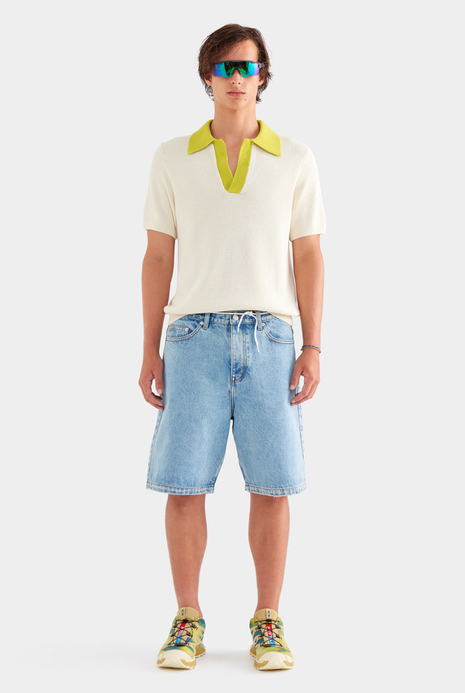 Denim Bermuda Short - Light Blue