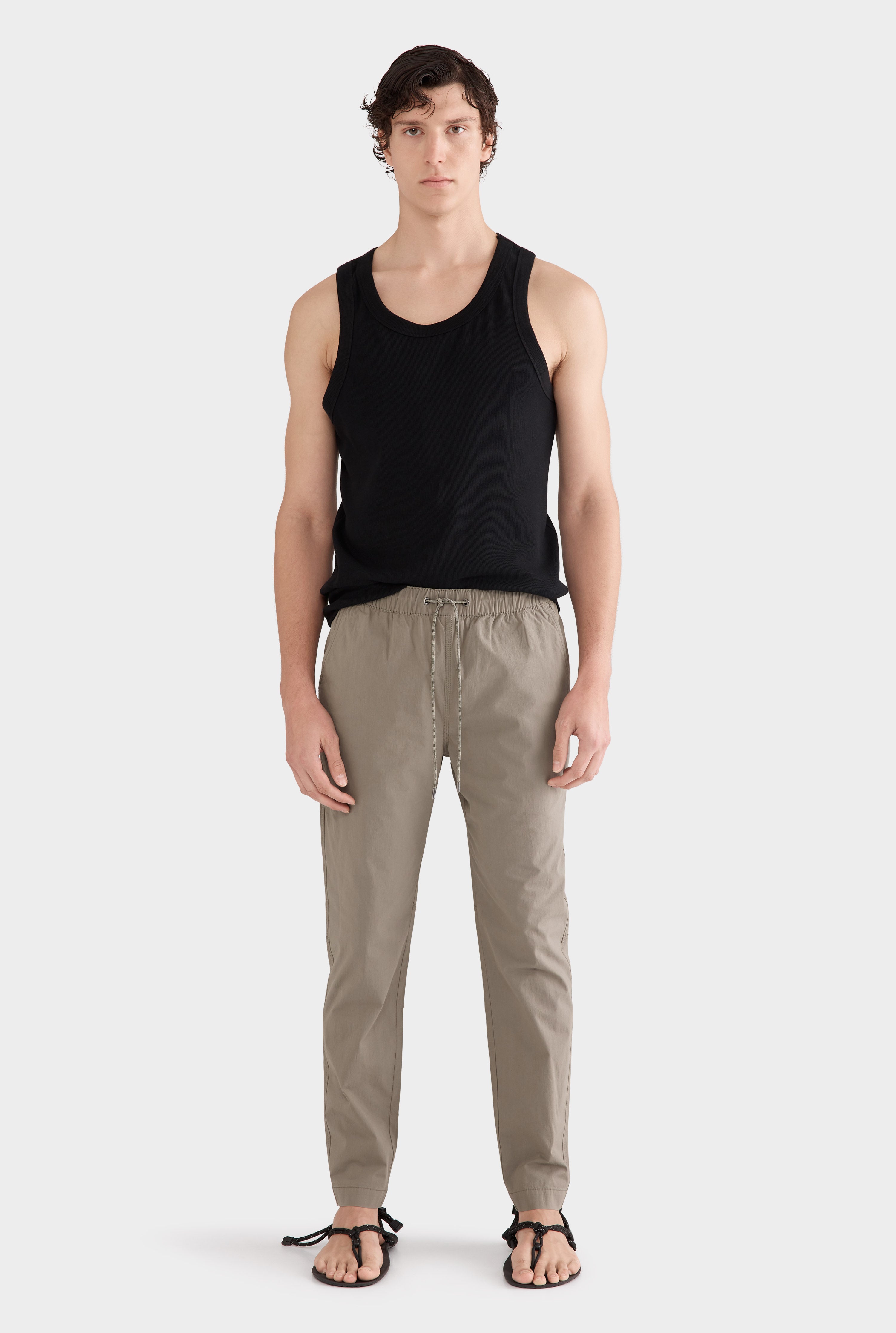 Cotton Stretch Pant - Smokey Olive