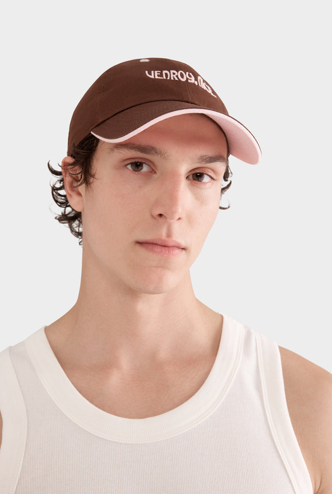 Nice Cotton Logo Cap - Cocoa/Light pink