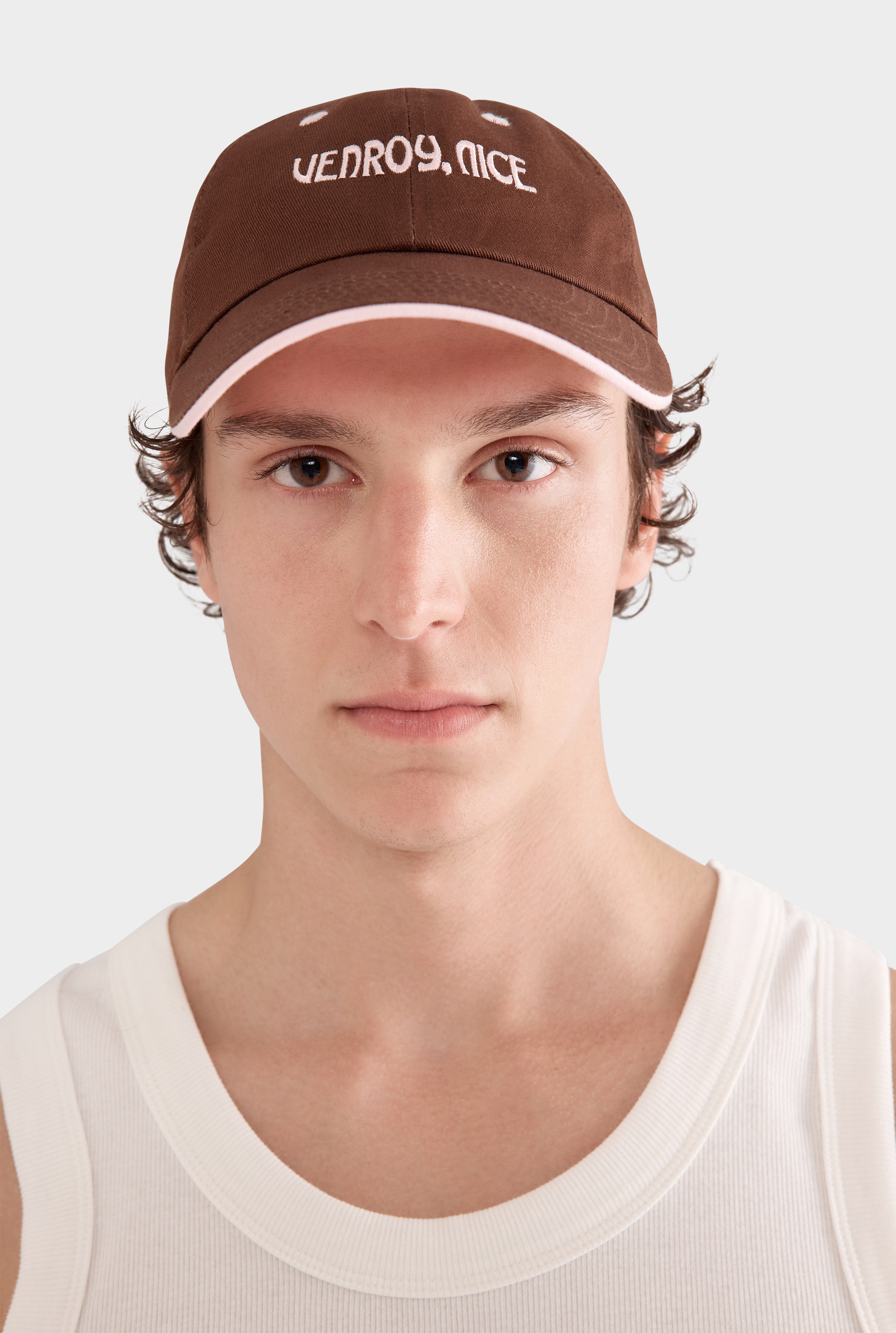 Nice Cotton Logo Cap - Cocoa/Light pink