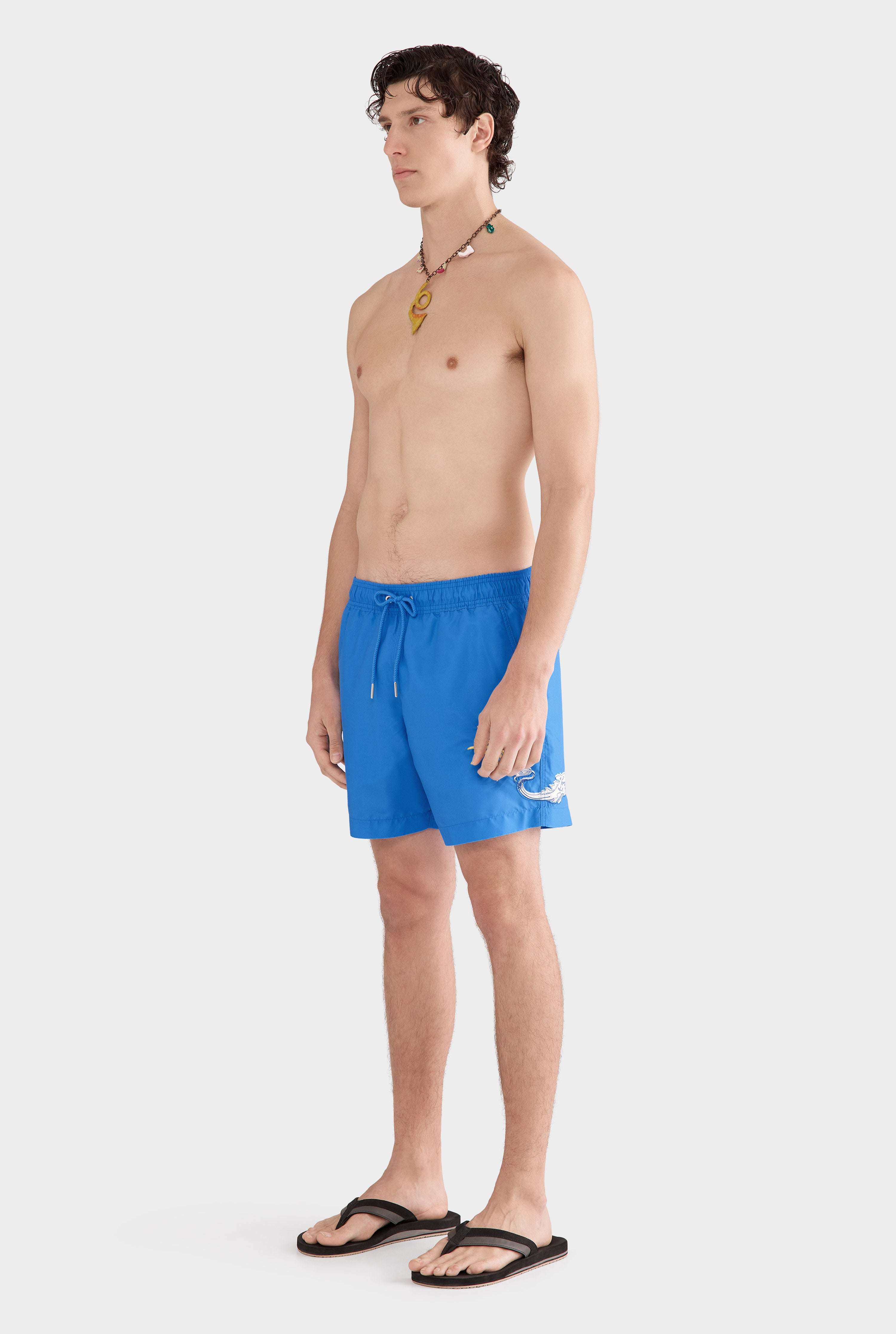 Printed Swim Short - Regatta Blue/Liberte Des Mers