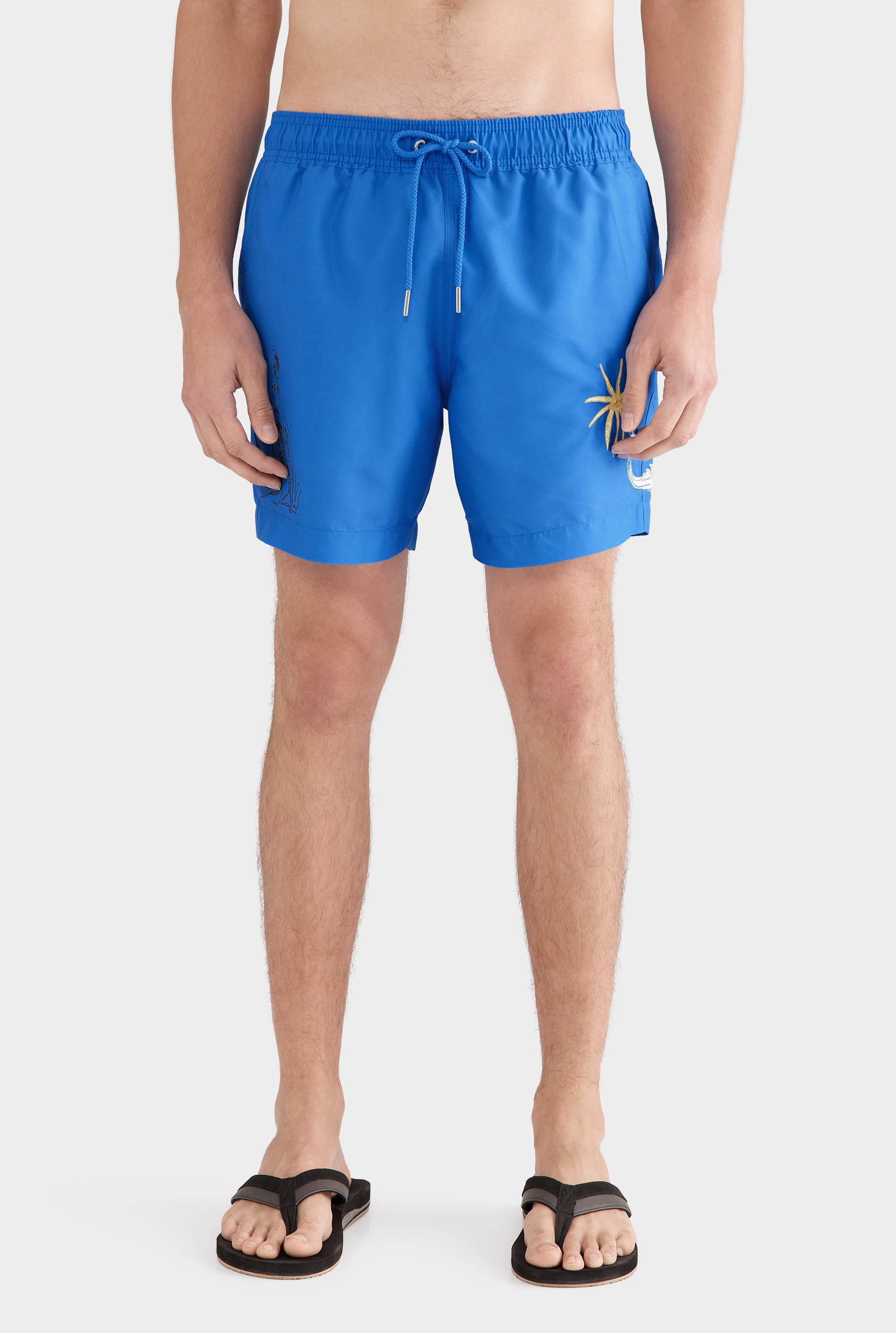 Printed Swim Short - Regatta Blue/Liberte Des Mers