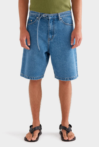 Denim Bermuda Short - Mid Blue