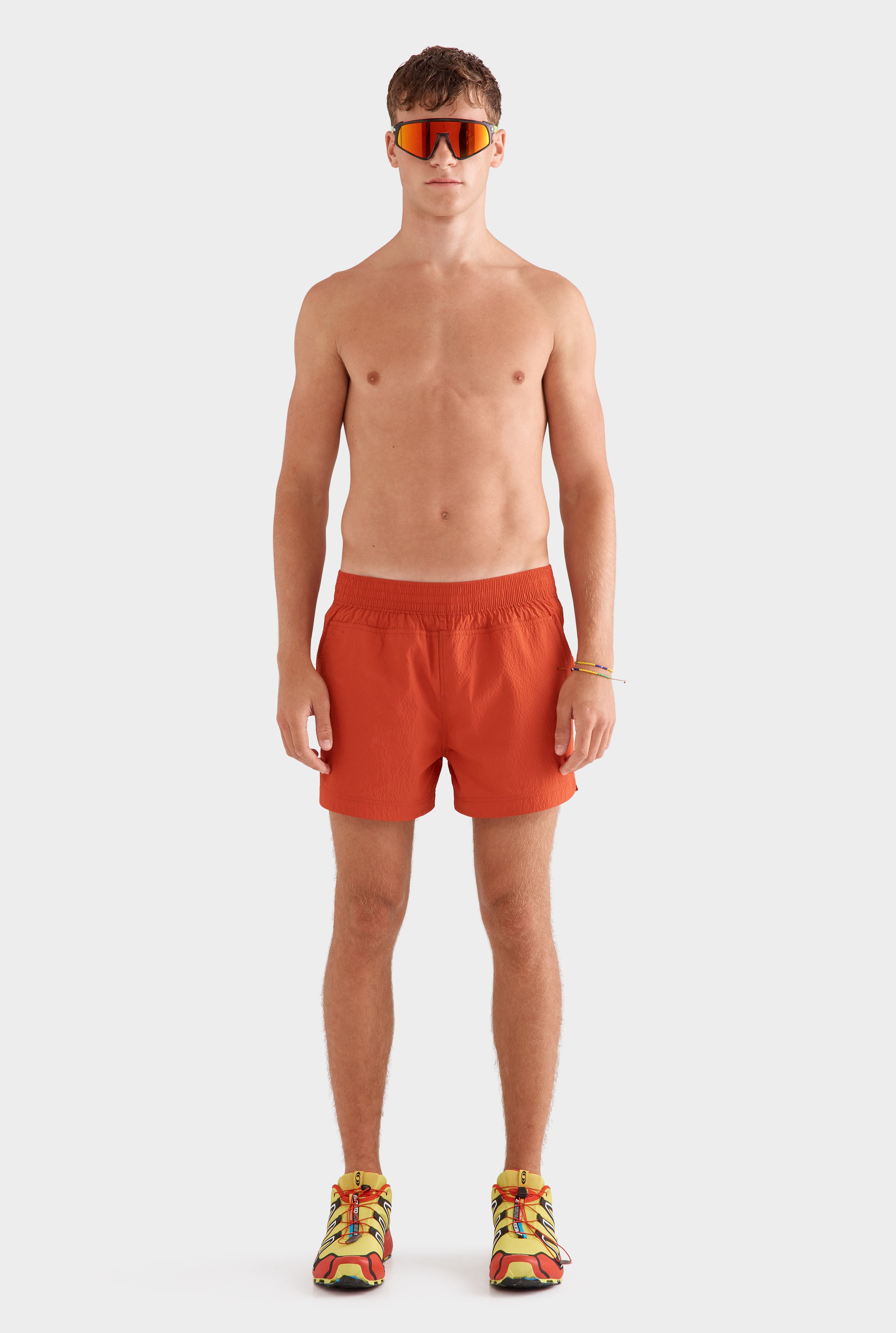 Panelled Pocket Swim Short - Picante