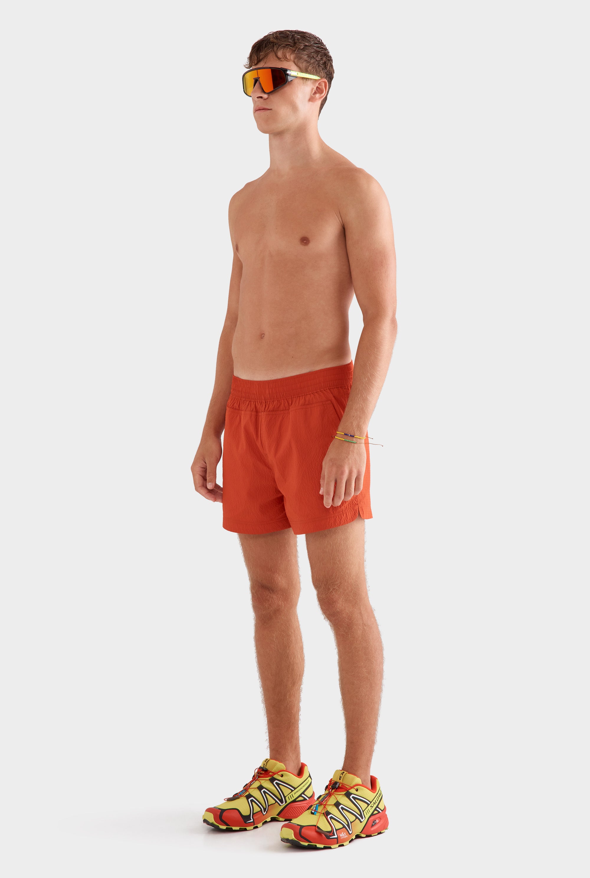 Panelled Pocket Swim Short - Picante