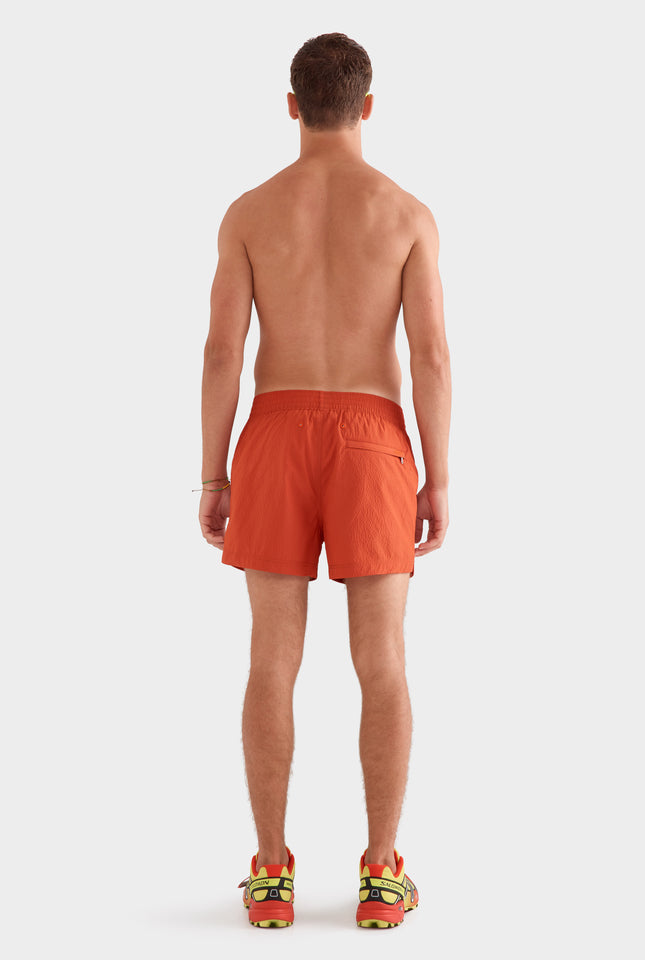 Panelled Pocket Swim Short - Picante