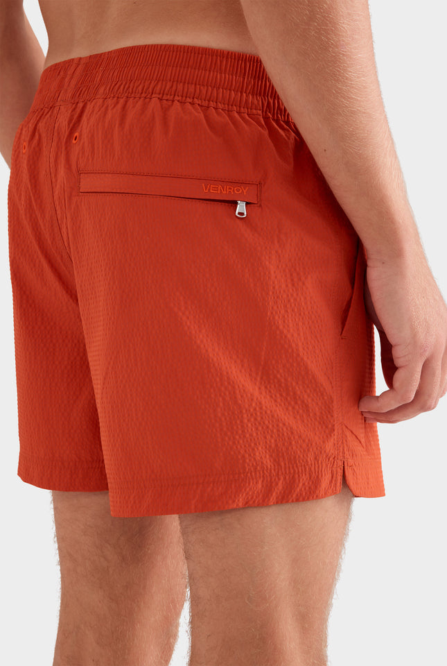 Panelled Pocket Swim Short - Picante