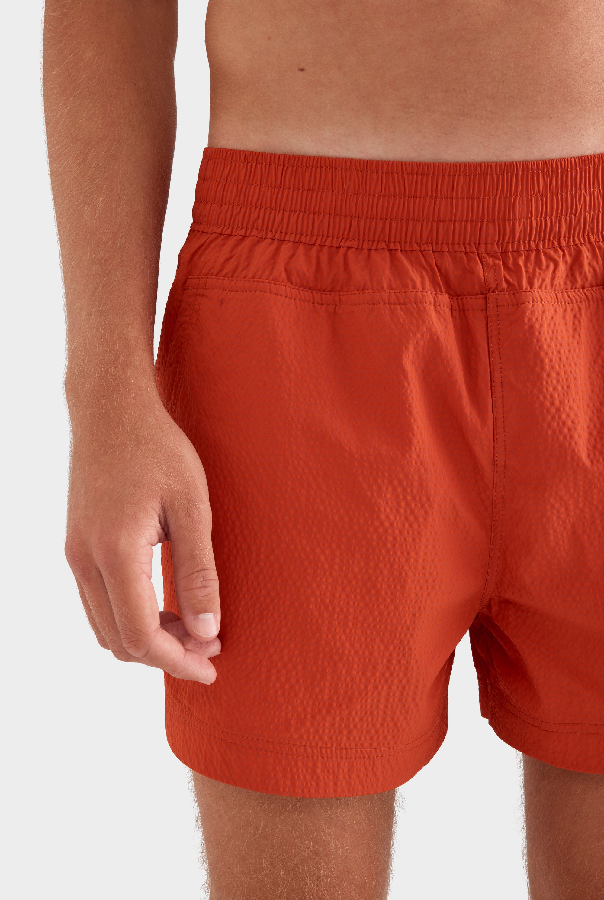 Panelled Pocket Swim Short - Picante