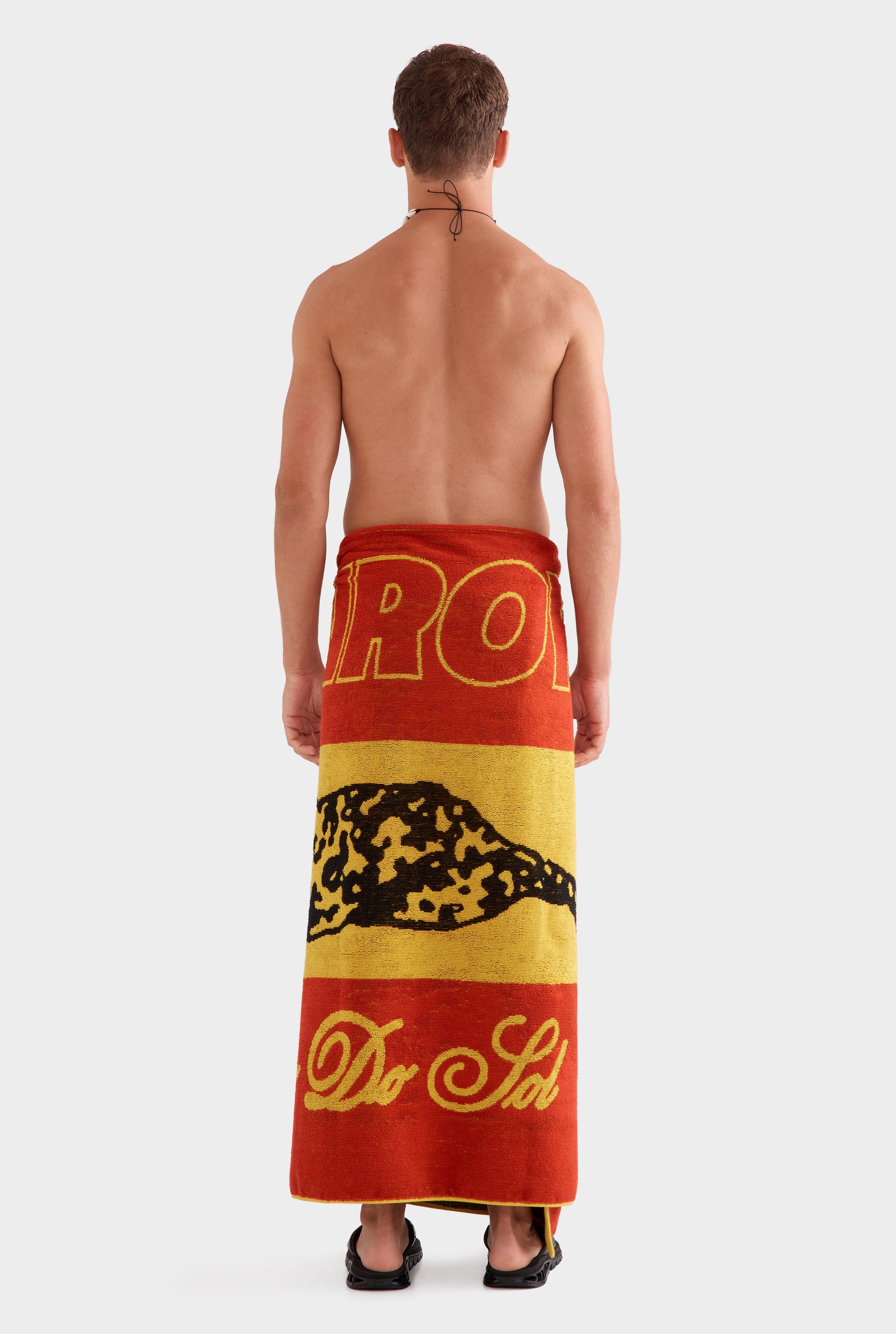 Venroy Rio Beach Towel -  Red/Yellow Beijo Do Sol