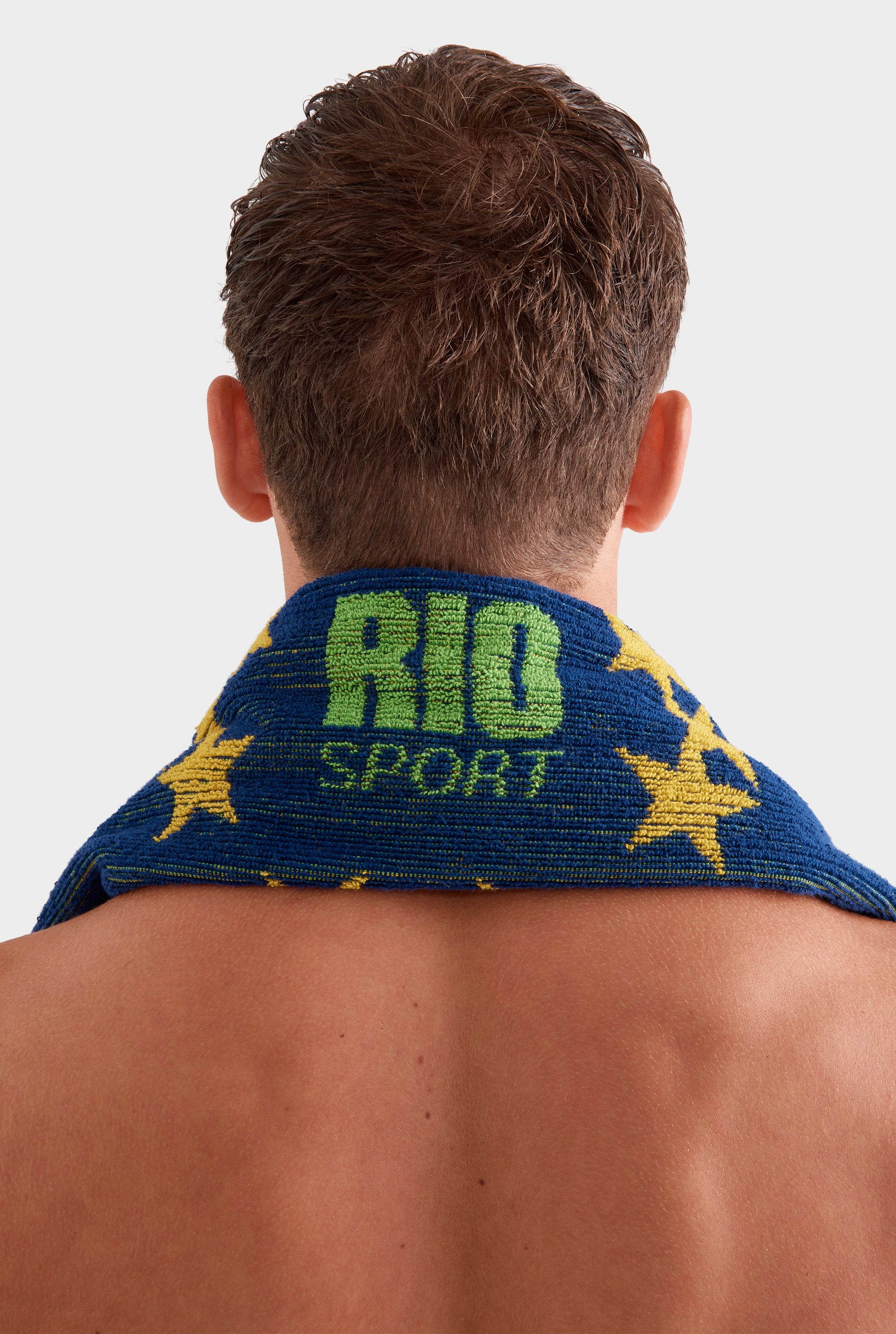 Venroy Rio Gym Towel -  Blue/Yellow