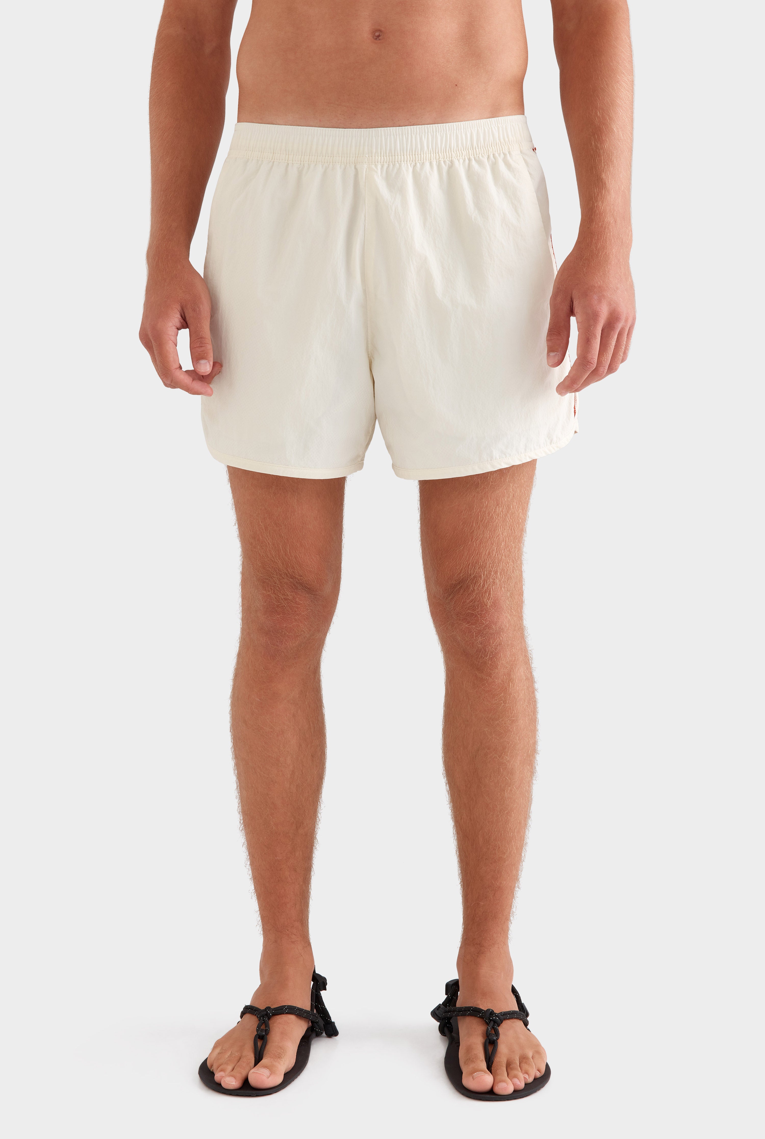 Venroy Rio Track Short -  Cream/Red Stripe