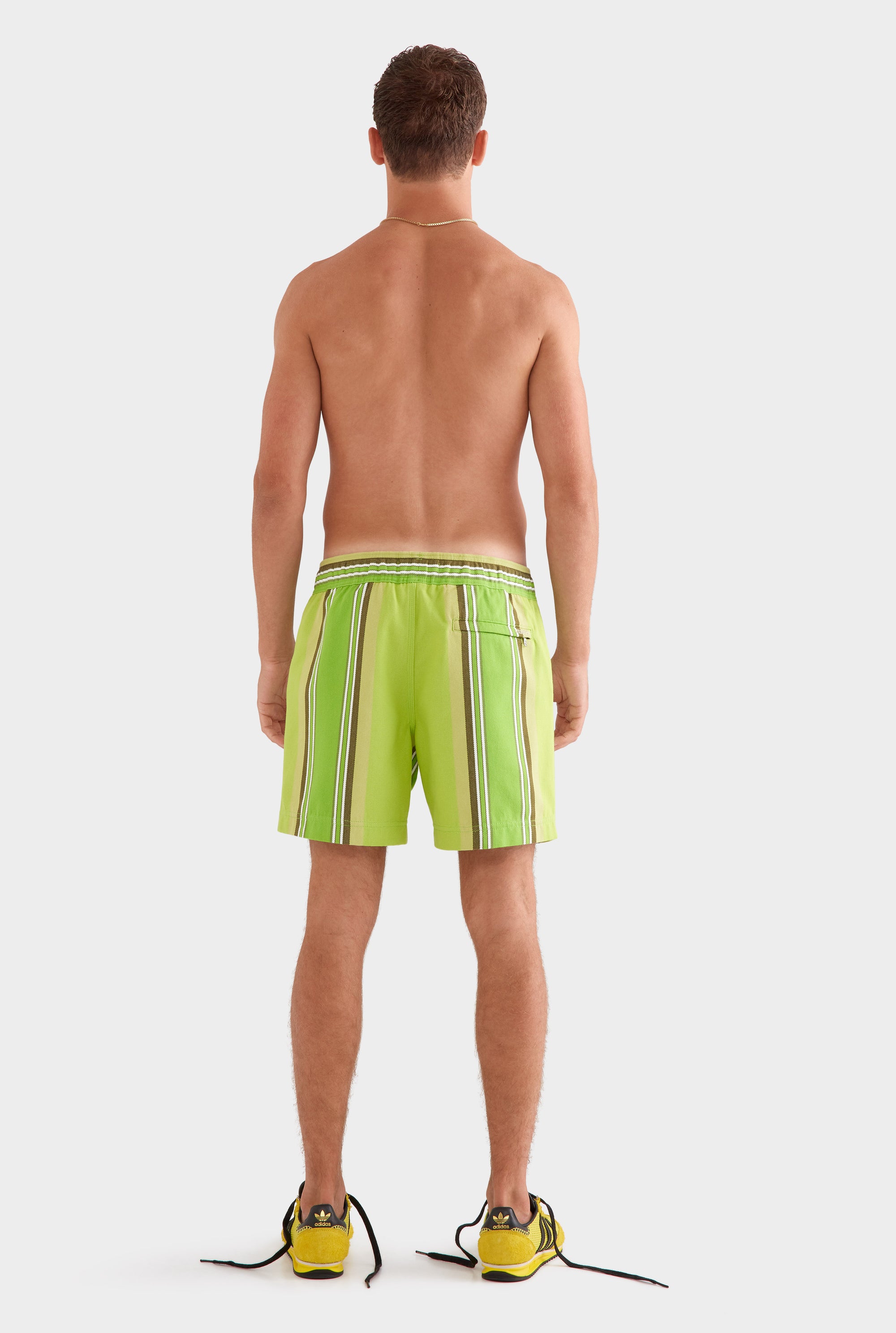 Lounge Short -  Green Stripe